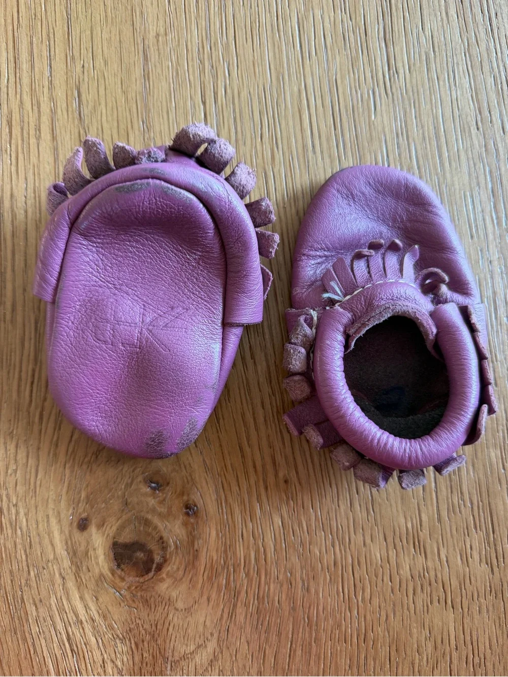 Freshly Picked Pink Leather Moccasins